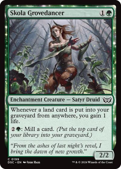 Skola Grovedancer DSC #199 (Near Mint Common) Magic: The Gathering: Commander: Duskmourn: House of Horror