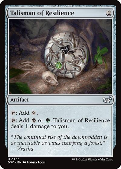 Talisman of Resilience DSC #255 (Near Mint Uncommon) Magic: The Gathering: Commander: Duskmourn: House of Horror