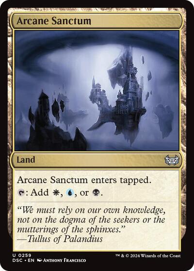 Arcane Sanctum DSC #259 (Near Mint Uncommon) Magic: The Gathering: Commander: Duskmourn: House of Horror