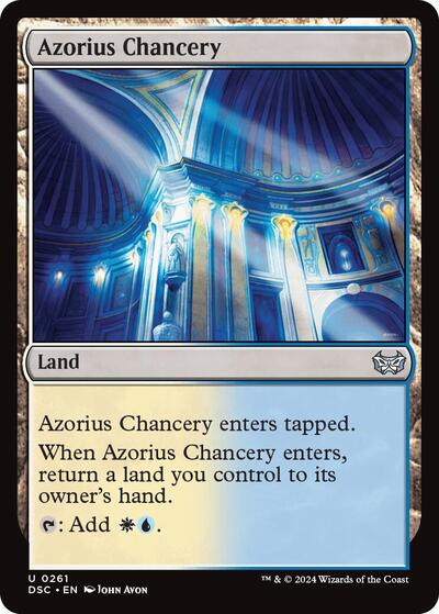 Azorius Chancery DSC #261 (Near Mint Uncommon) Magic: The Gathering: Commander: Duskmourn: House of Horror