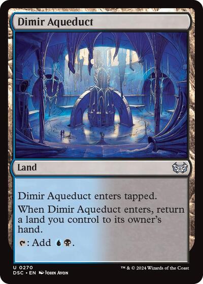 Dimir Aqueduct DSC #270 (Near Mint Uncommon) Magic: The Gathering: Commander: Duskmourn: House of Horror