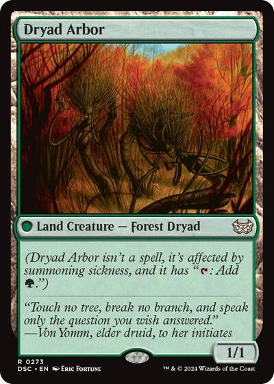 Dryad Arbor DSC #273 (Near Mint Rare) Magic: The Gathering: Commander: Duskmourn: House of Horror