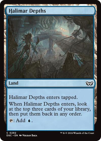 Halimar Depths DSC #282 (Near Mint Common) Magic: The Gathering: Commander: Duskmourn: House of Horror
