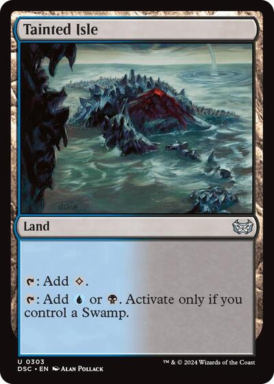 Tainted Isle DSC #303 (Near Mint Uncommon) Magic: The Gathering: Commander: Duskmourn: House of Horror