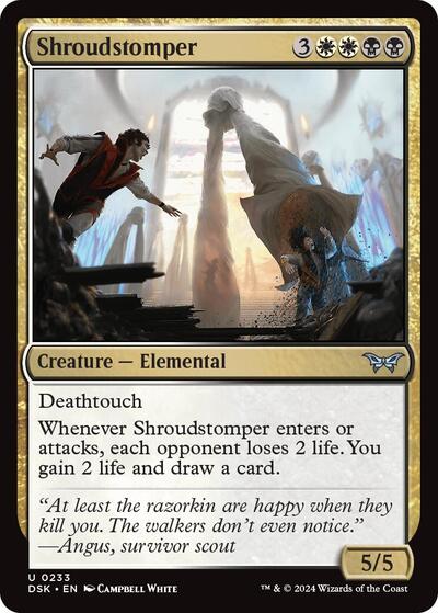 Shroudstomper DSK #233 (Near Mint Uncommon) Magic: The Gathering: Duskmourn: House of Horror