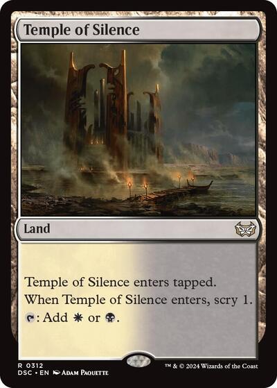 Temple of Silence DSC #312 (Near Mint Rare) Magic: The Gathering: Commander: Duskmourn: House of Horror
