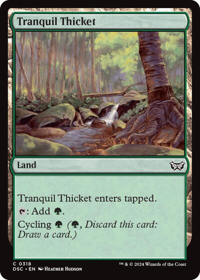 Tranquil Thicket DSC #318 (Near Mint Common) Magic: The Gathering: Commander: Duskmourn: House of Horror