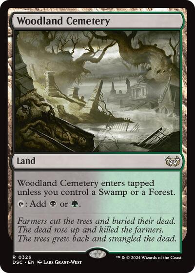 Woodland Cemetery DSC #326 (Near Mint Rare) Magic: The Gathering: Commander: Duskmourn: House of Horror