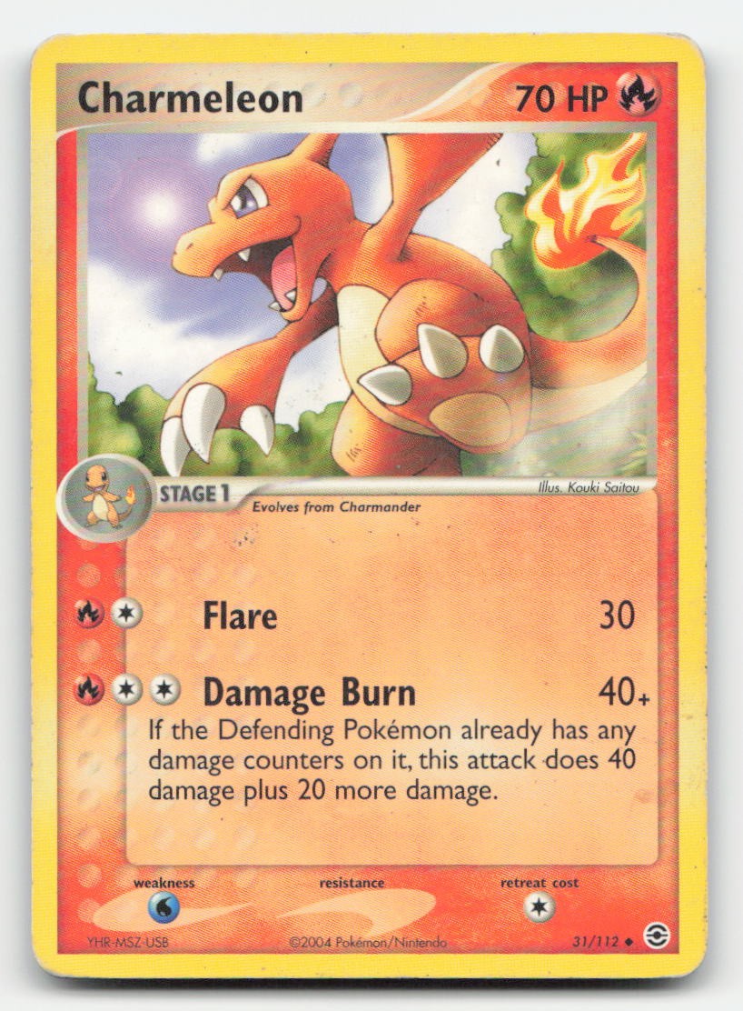 Charmeleon FireRed & LeafGreen 31/112 UC Pokemon DMG