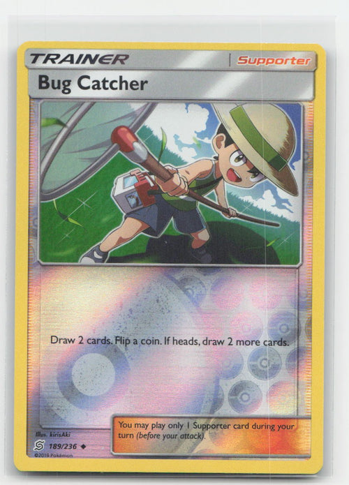 Bug Catcher Reverse Holo Unified Minds 189/236 UC Pokemon LP