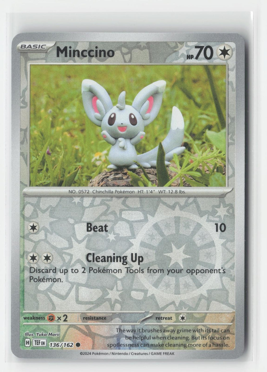 Minccino Reverse Holo Temporal Forces 136/162 C Pokemon NM