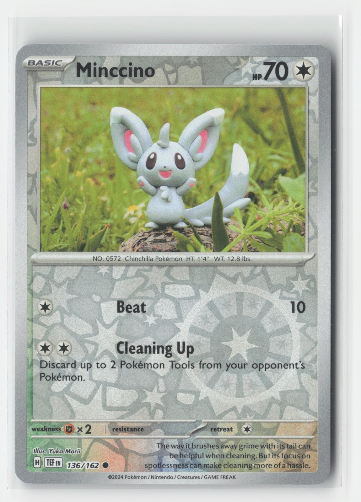 Minccino Reverse Holo Temporal Forces 136/162 C Pokemon NM