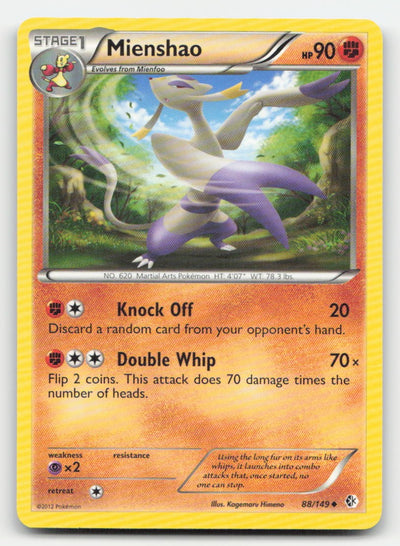 Mienshao Boundaries Crossed 88/149 UC Pokemon LP