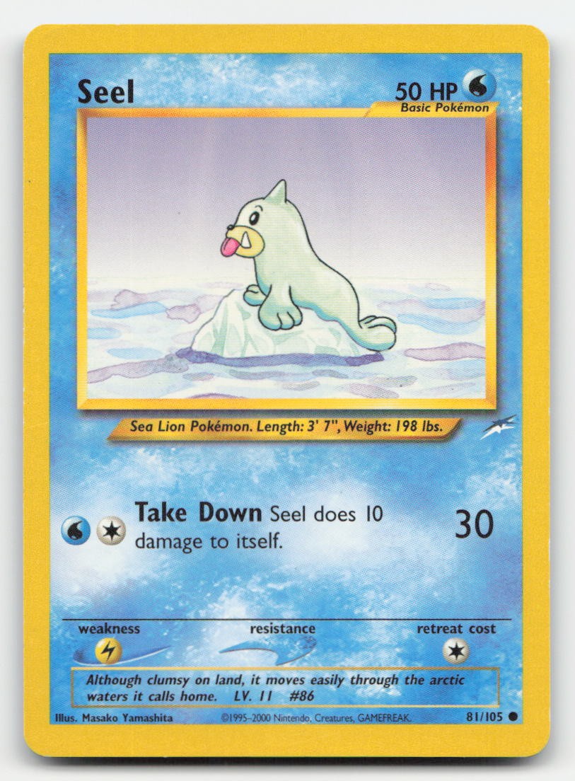 Seel Unlimited Neo Destiny 81/105 C Pokemon LP
