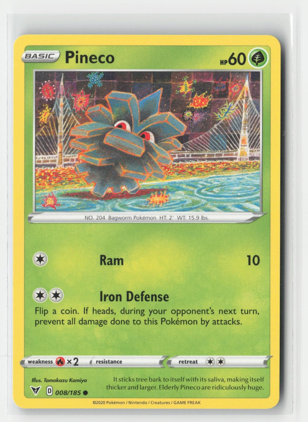 Pineco Vivid Voltage 008/185 C Pokemon NM