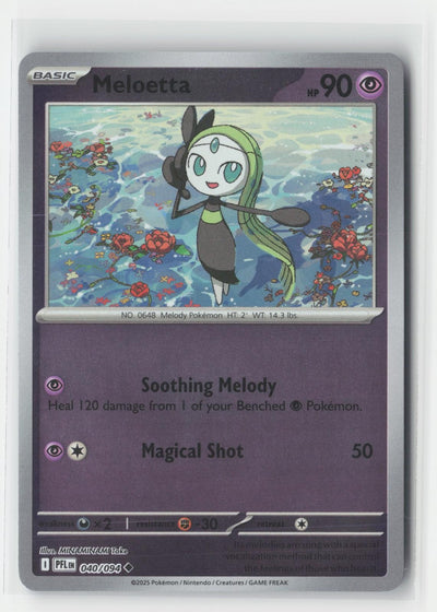 Meloetta Reverse Holo Phantasmal Flames 040/094 UC Pokemon NM