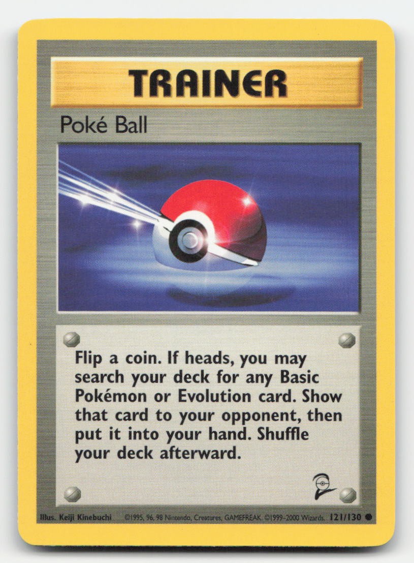 Poke Ball Base Set 2 121/130 C Pokemon MP