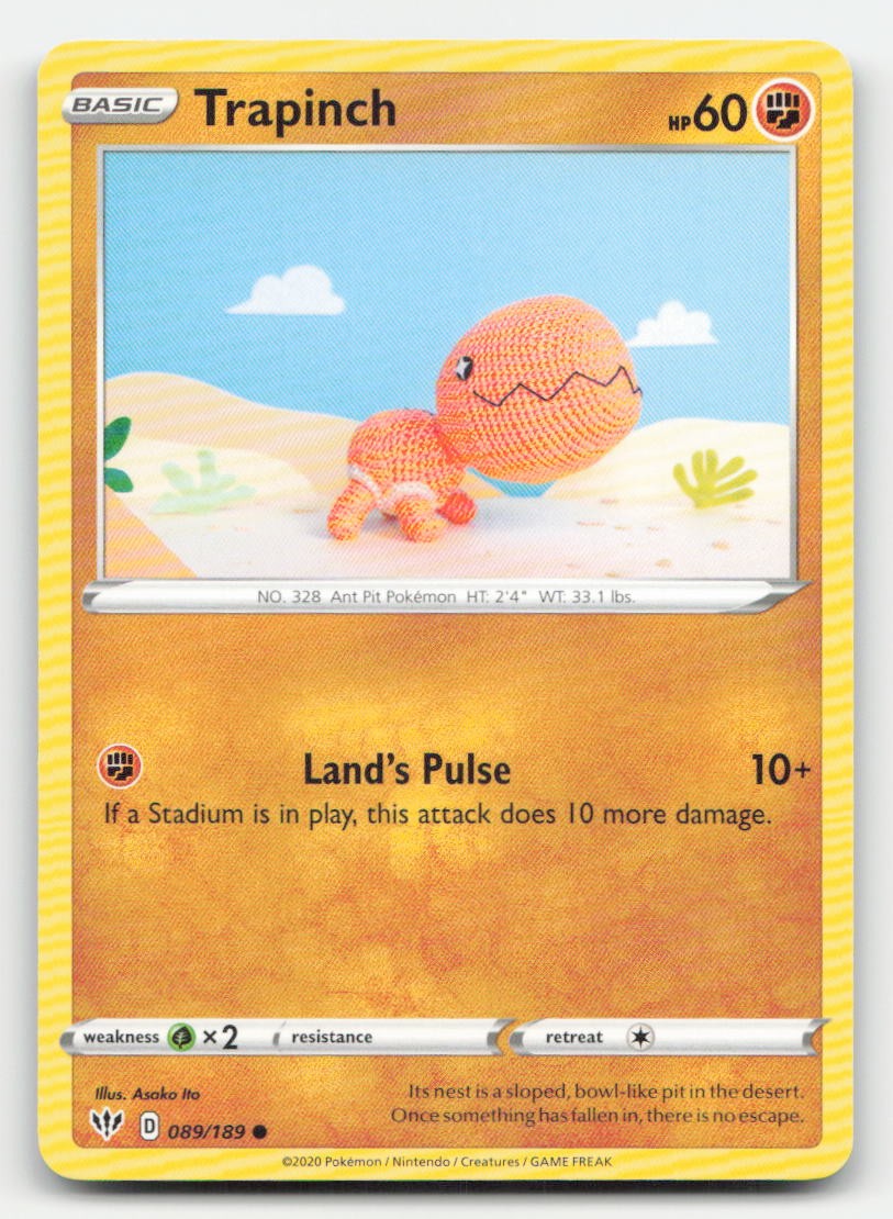 Trapinch Darkness Ablaze 089/189 C Pokemon MP