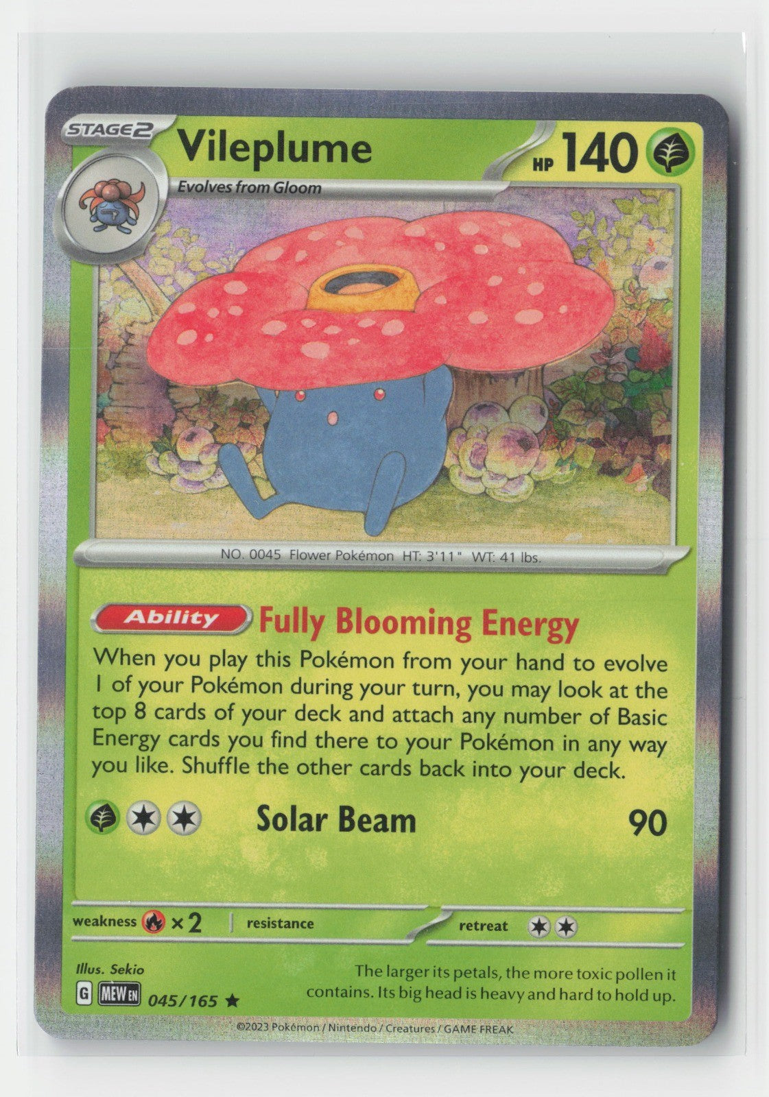 Vileplume Holo SV: Scarlet & Violet 151 MEW 045/165