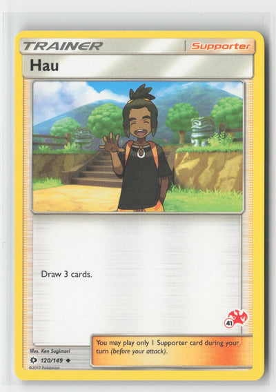 Hau (#41 Charizard Stamped) Battle Academy 120/149 P Pokemon LP