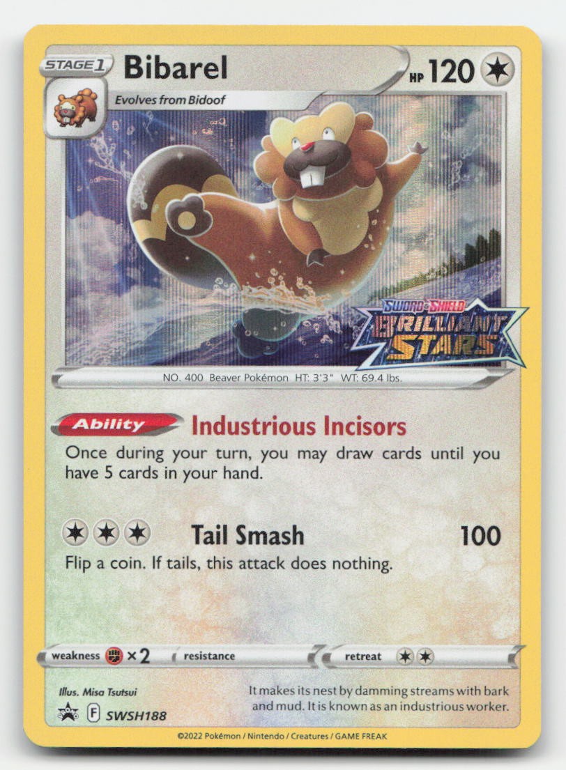 Bibarel Holo Sword & Shield Promo SWSH188 P Pokemon NM
