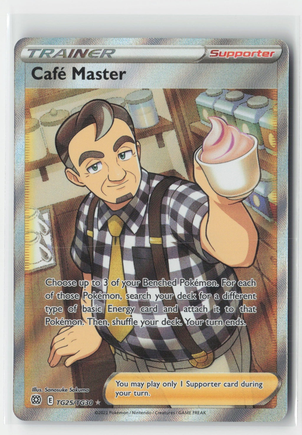 Cafe Master Holo SWSH09: Brilliant Stars Trainer Gallery SWSH09:TG TG25/TG30 Pok