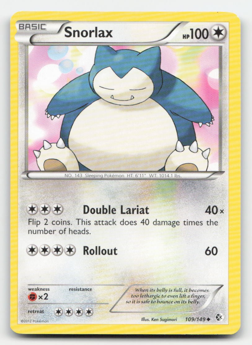 Snorlax Boundaries Crossed 109/149 UC Pokemon MP