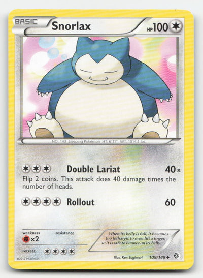 Snorlax Boundaries Crossed 109/149 UC Pokemon MP