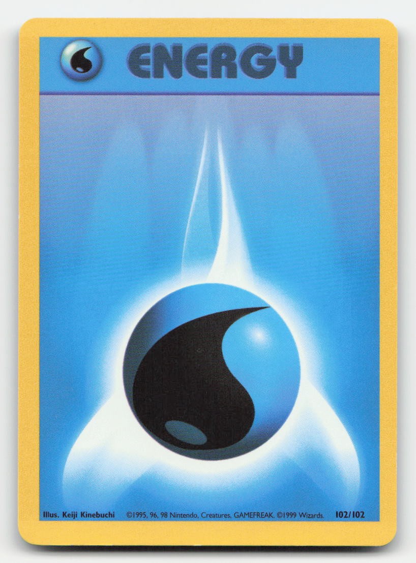 Water Energy Base Set Unlimited 102/102 C Pokemon NM
