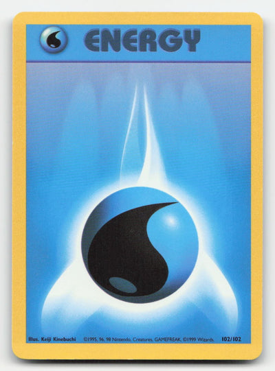 Water Energy Base Set Unlimited 102/102 C Pokemon NM
