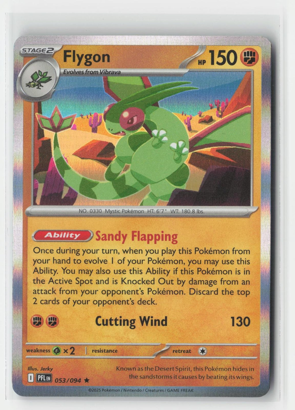 Flygon Holo Phantasmal Flames 053/094 R Pokemon NM