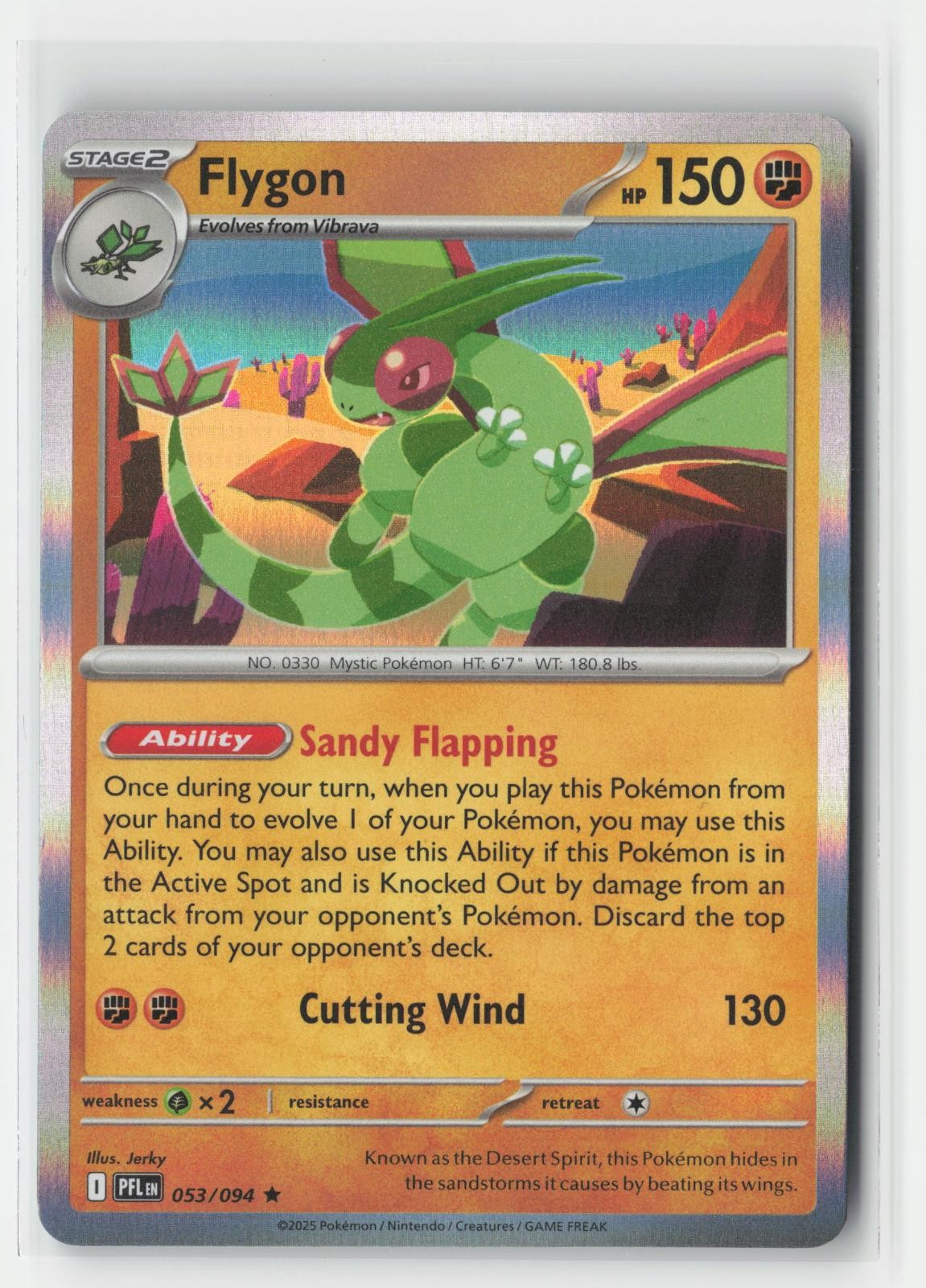 Flygon Holo Phantasmal Flames 053/094 R Pokemon NM