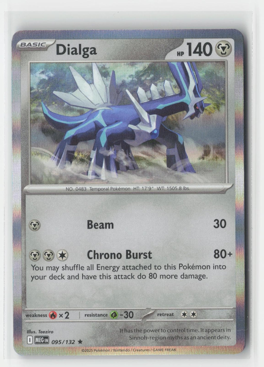 Dialga Holo Mega Evolution 095/132 R Pokemon NM