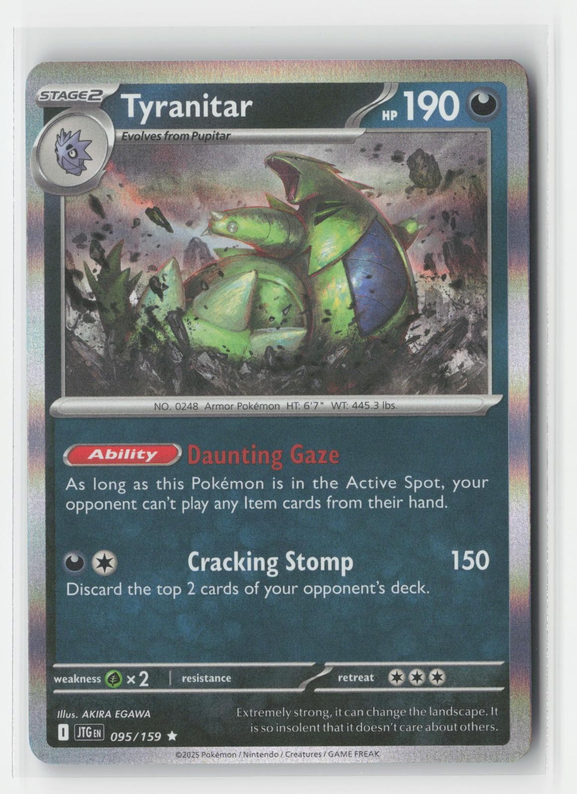 Tyranitar Holo Journey Together 095/159 R Pokemon NM
