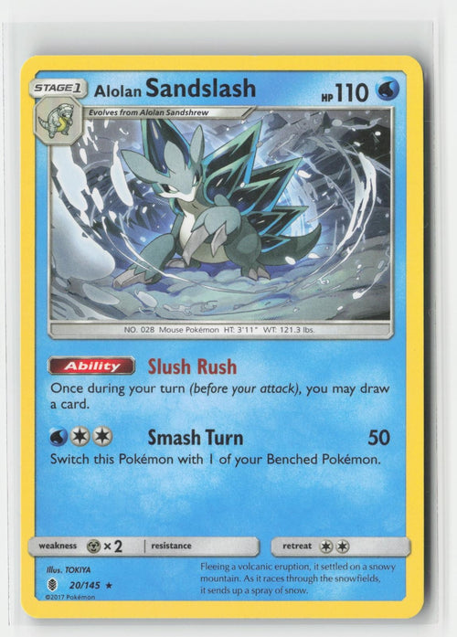 Alolan Sandslash Guardians Rising 20/145 R Pokemon MP