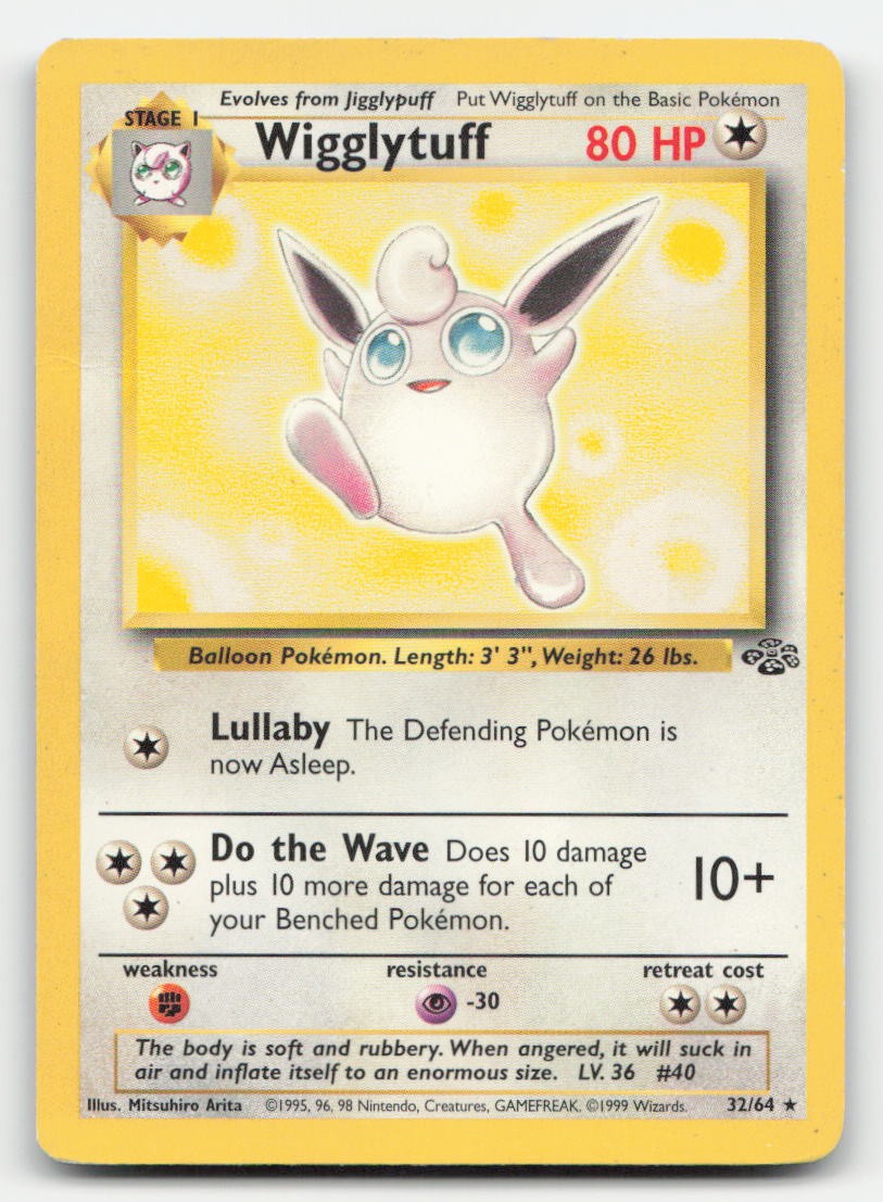 Wigglytuff Unlimited Jungle 32/64 R Pokemon DMG