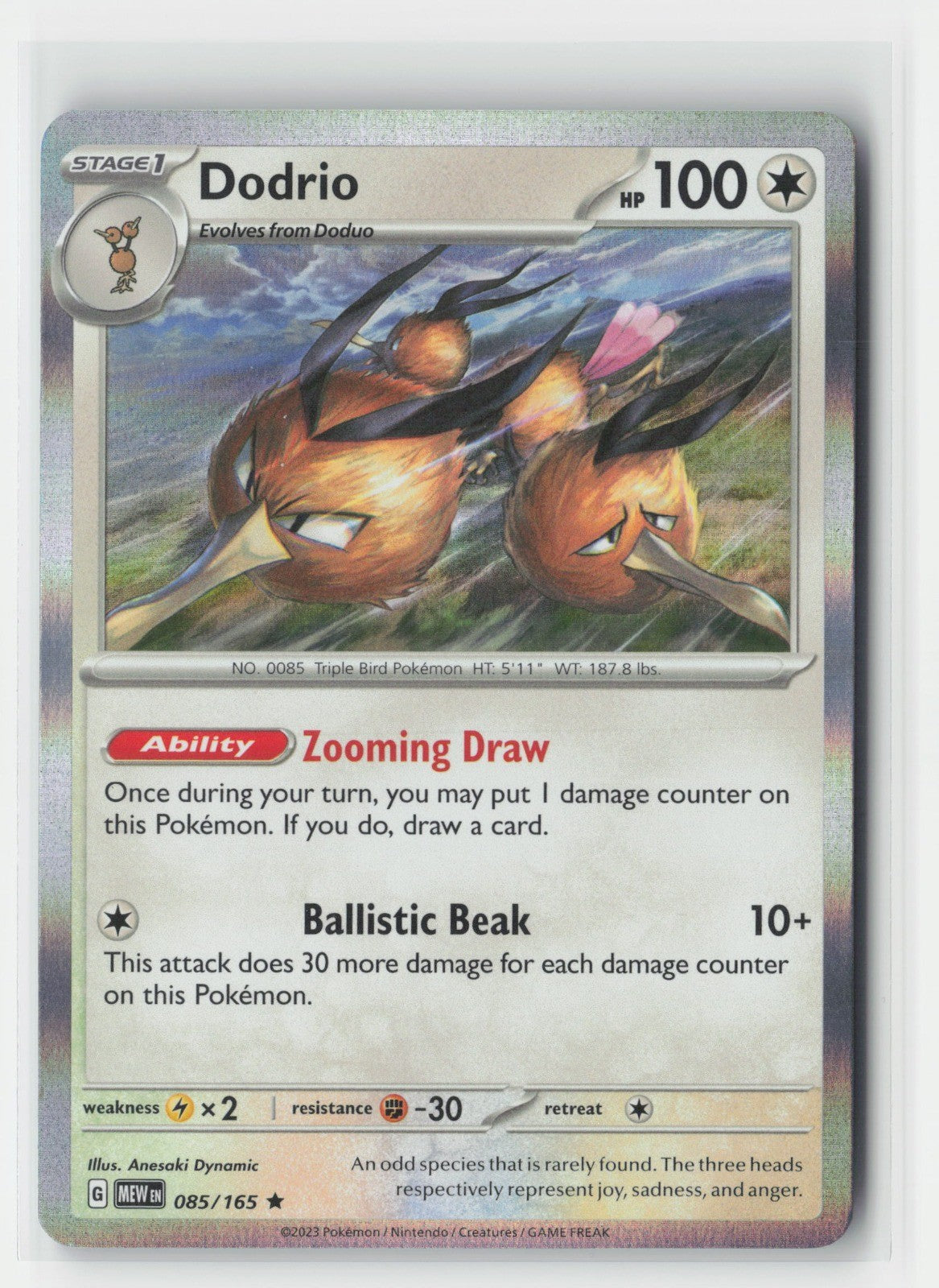 Dodrio Holo SV: Scarlet & Violet 151 MEW 085/165