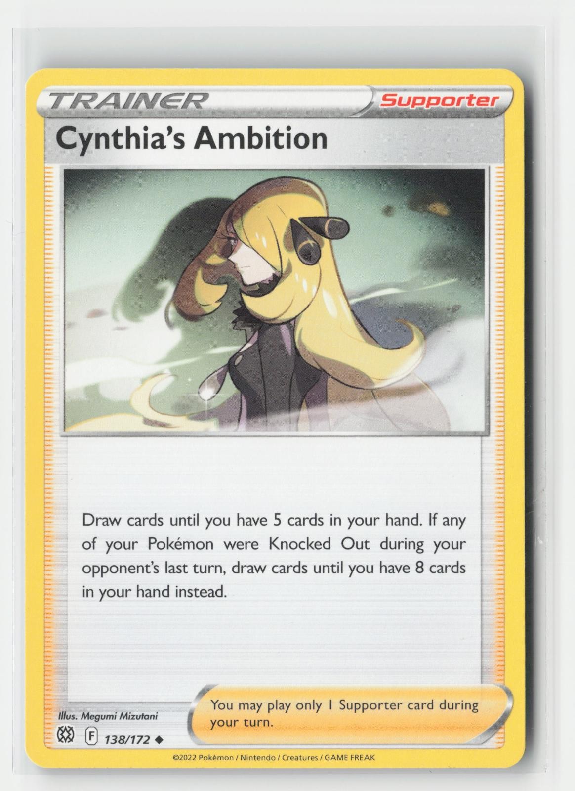 Cynthia's Ambition Brilliant Stars 138/172 UC Pokemon MP