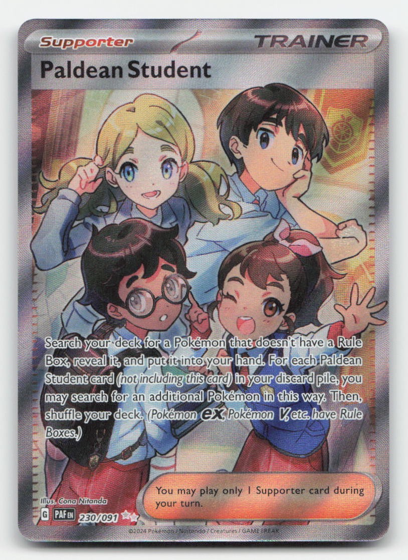 Paldean Student Paldean Fates 230/091 Ultra Rare Pokemon NM