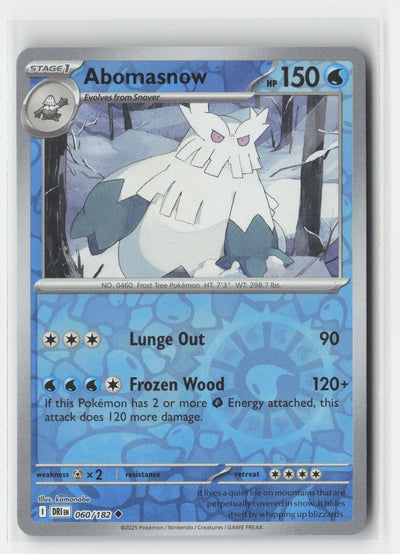 Abomasnow Reverse Holo Destined Rivals 060/182 UC Pokemon NM