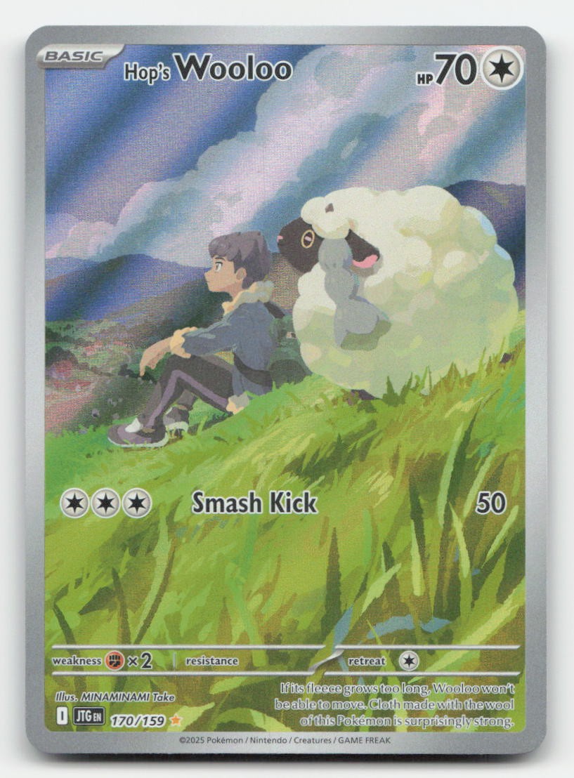Hop's Wooloo Holo Journey Together 170/159 Illustration Rare Pokemon NM