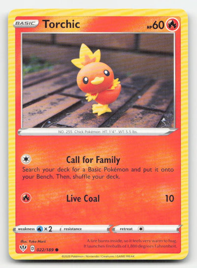 Torchic Darkness Ablaze 022/189 C Pokemon NM