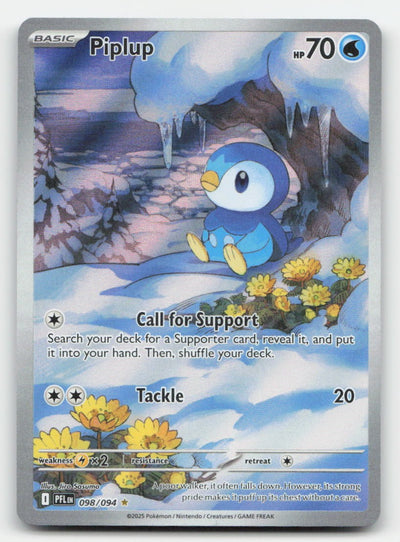 Piplup Holo Phantasmal Flames 098/094 Illustration Rare Pokemon LP
