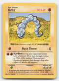 Onix Base Set Shadowless 56/102 C Pokemon DMG