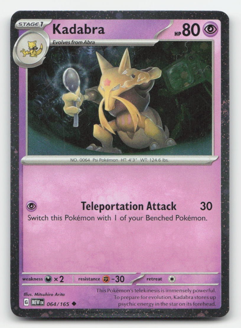 Kadabra Holo Miscellaneous Cards & Products 064/165 P Pokemon NM