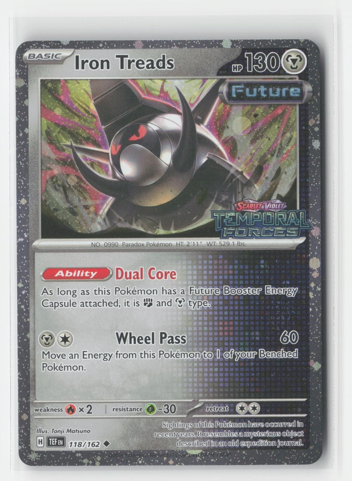 Iron Treads (Temporal Forces Stamped) Holo  118/162 Pokemon NM