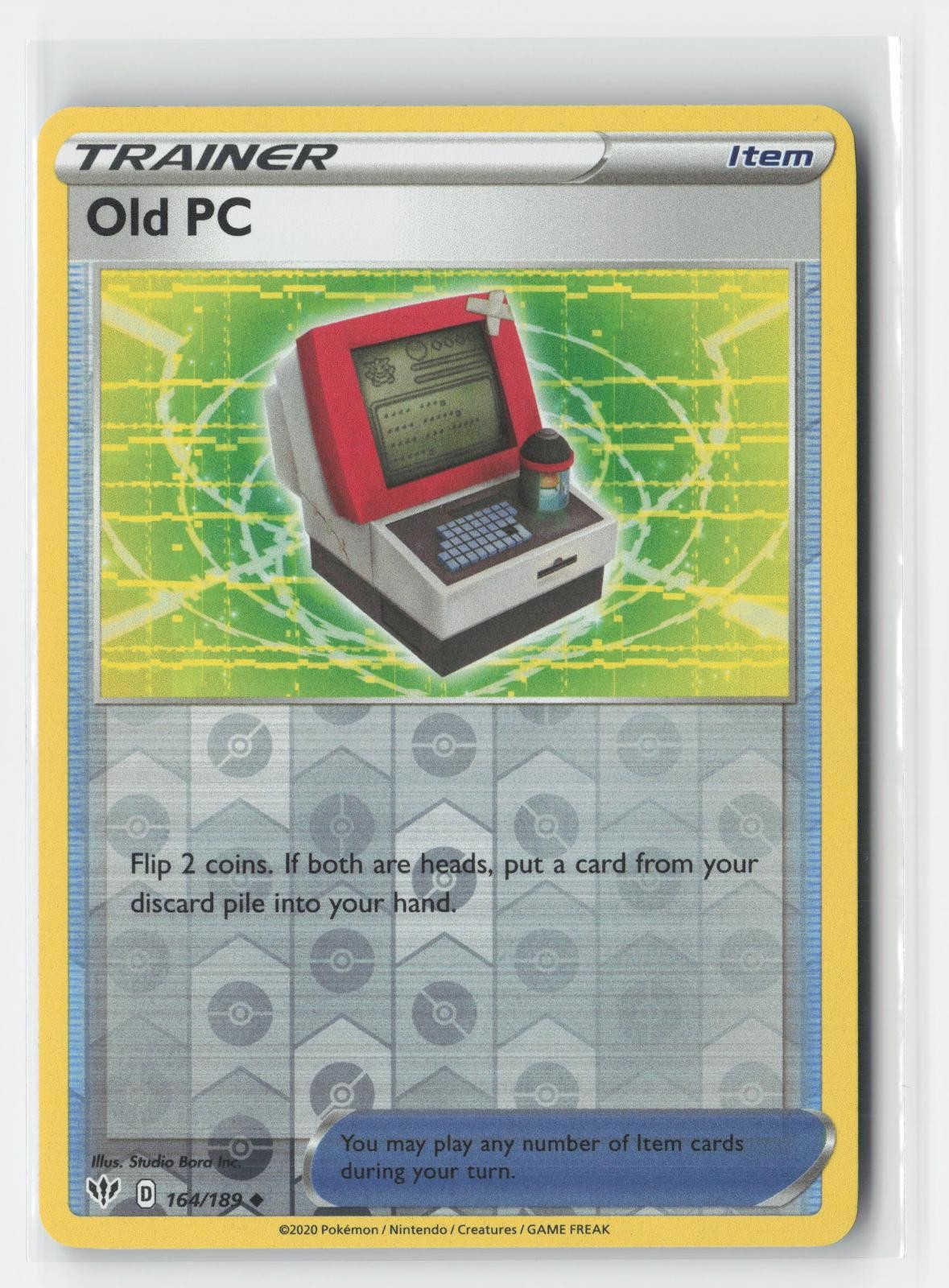 Old PC Reverse Holo Darkness Ablaze 164/189 UC Pokemon NM
