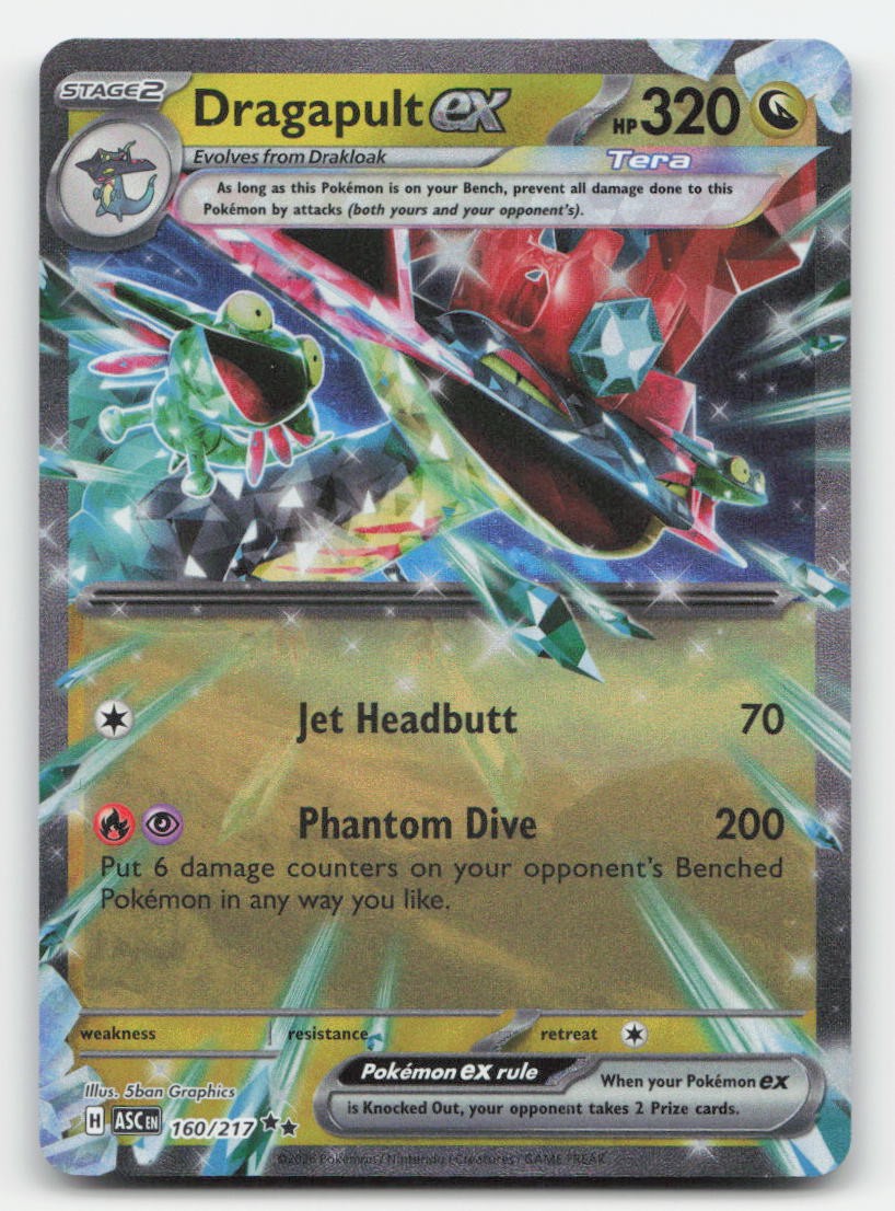 Dragapult ex Holo Ascended Heroes 160/217 Double Rare Pokemon NM