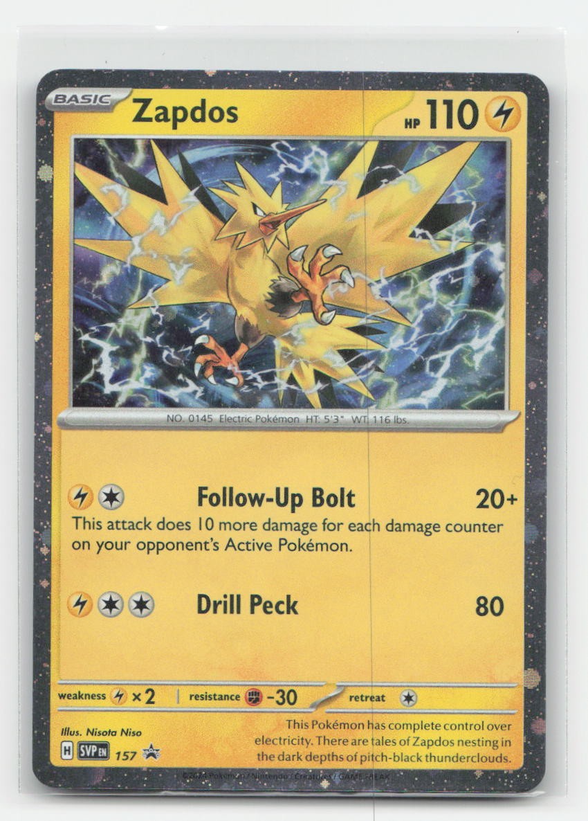 Zapdos Holo Scarlet & Violet Promo 157 P Pokemon NM