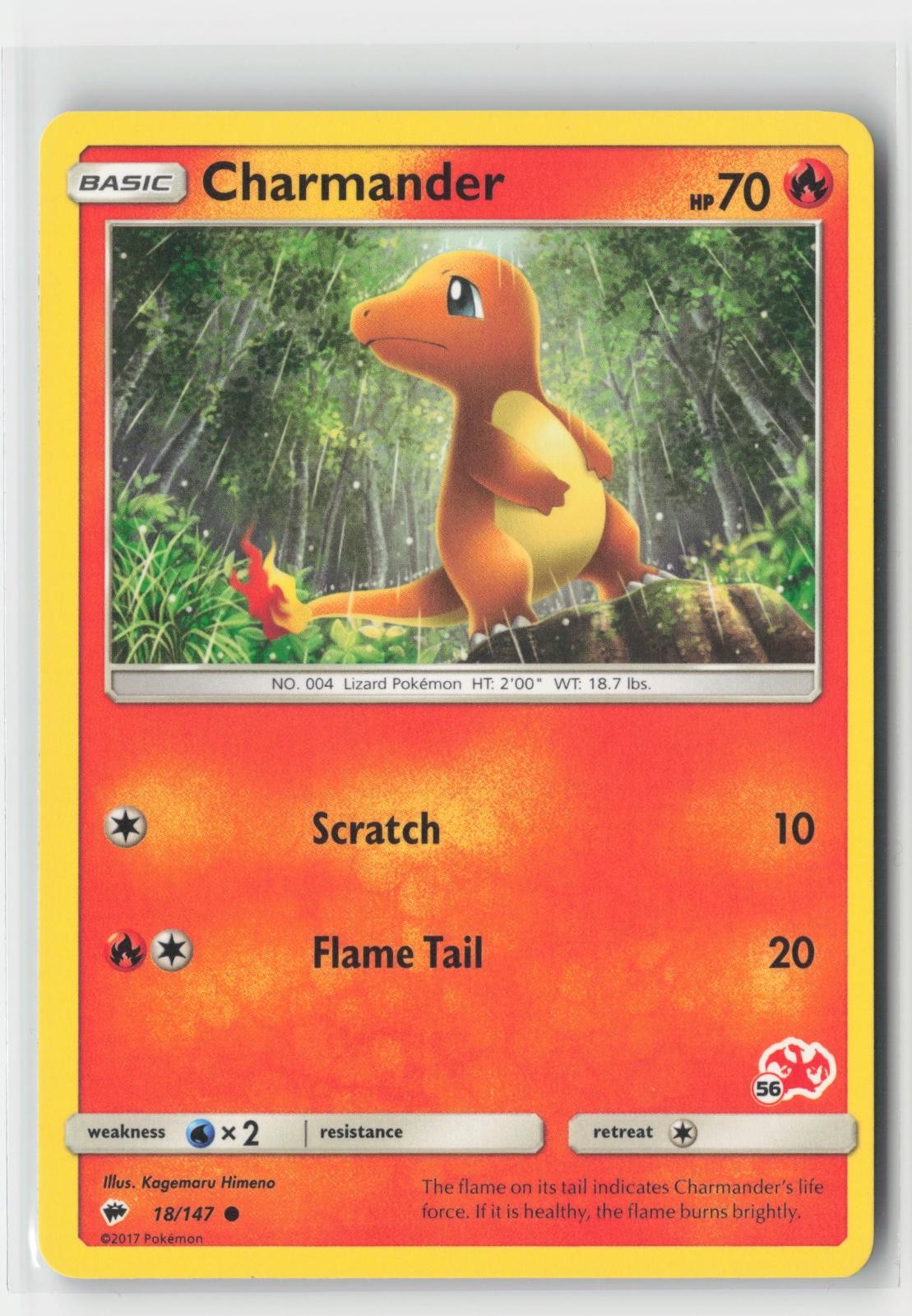Charmander - 18/147 (#56 Charizard Stamped) Battle Academy 018/147 P Pokemon LP